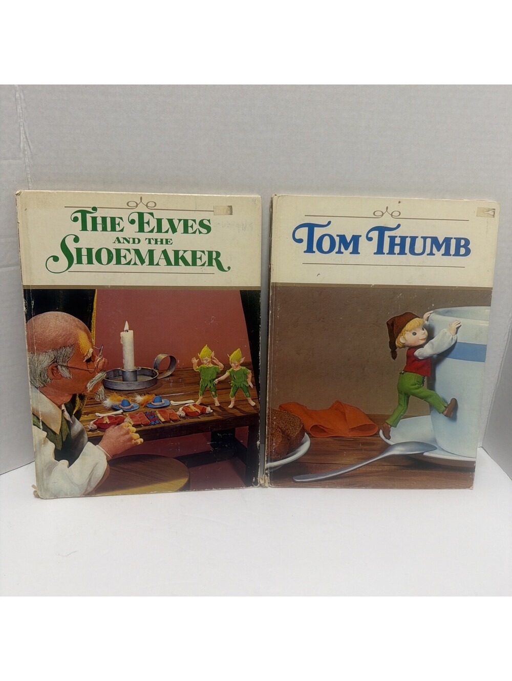 2 Vintage 1971 Children’s Books Tom Thumb The Elves And The Shoemaker